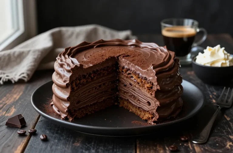 Low-Carb Italian Chocolate Cream Cake That Wows