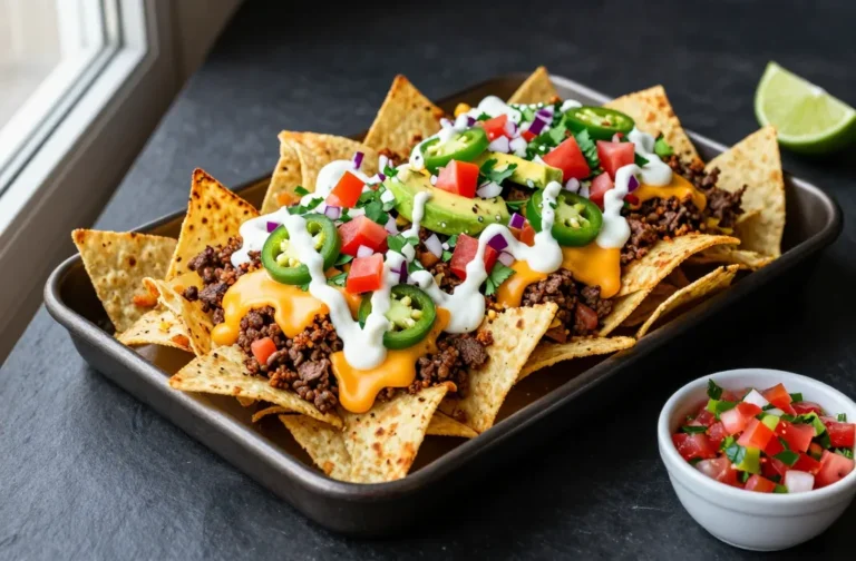 Crispy Cheesy Loaded Keto Cauliflower Nachos You’Ll Crave