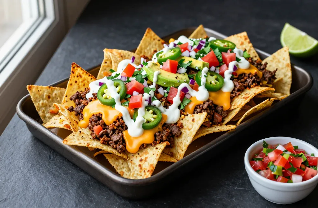 Crispy Cheesy Loaded Keto Cauliflower Nachos You’Ll Crave
