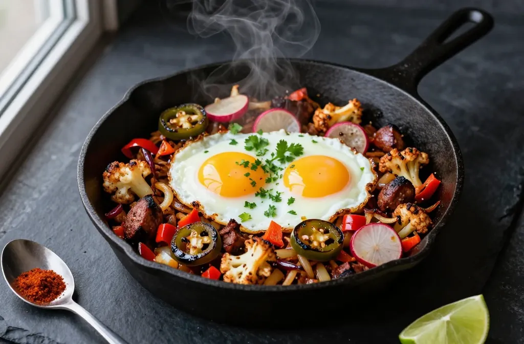 Spicy Keto Chorizo Breakfast Hash That Actually Slaps