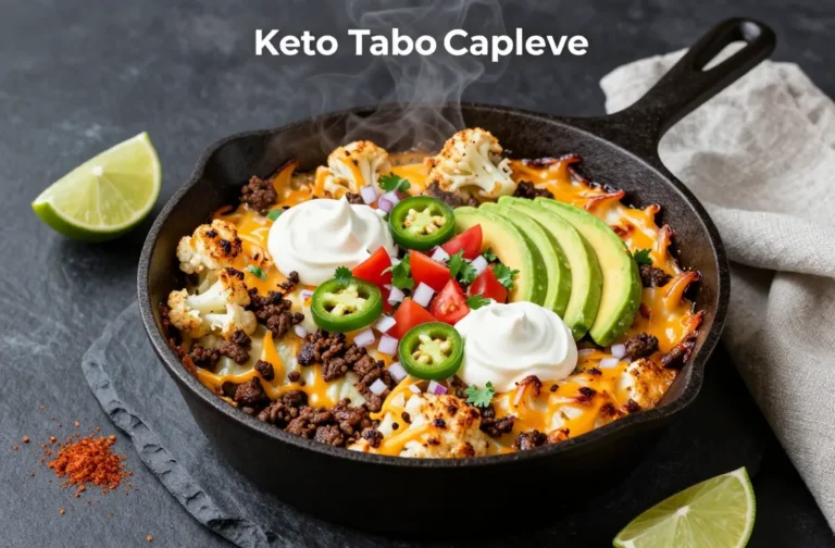 Keto Loaded Taco Cauliflower Bake That Slaps
