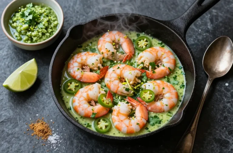 Keto Creamy Salsa Verde Shrimp Weeknight Showstopper
