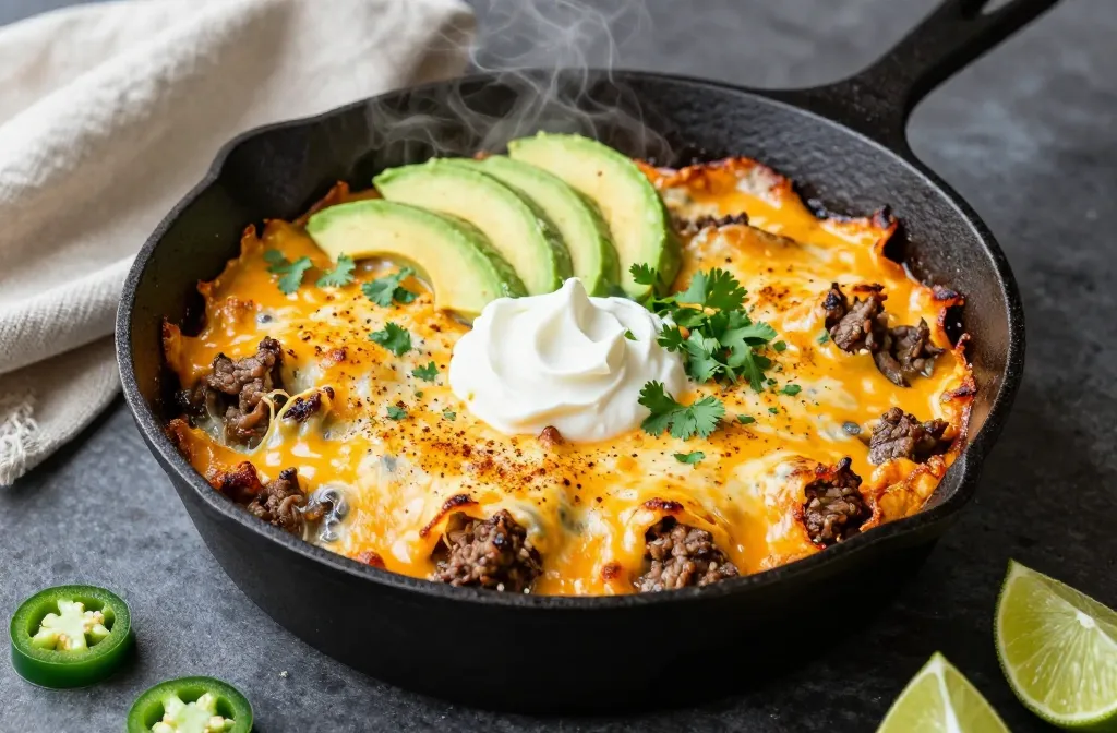 Keto Cheesy Beef Taco Bake That Slaps Without Tortillas