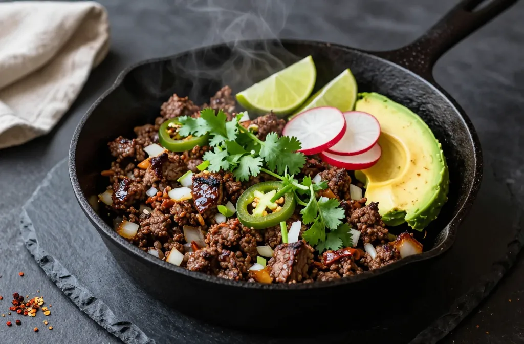 Keto Street-Style Taco Meat Skillet That Slaps Tonight