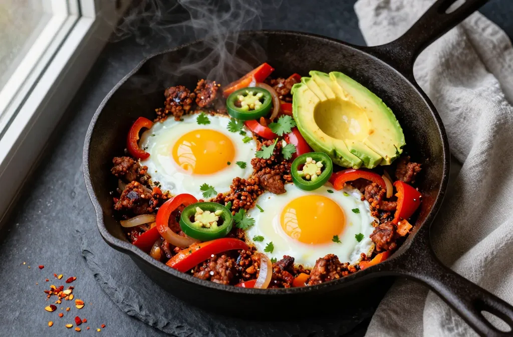 Keto Spicy Chorizo & Egg Skillet That Wakes You Up