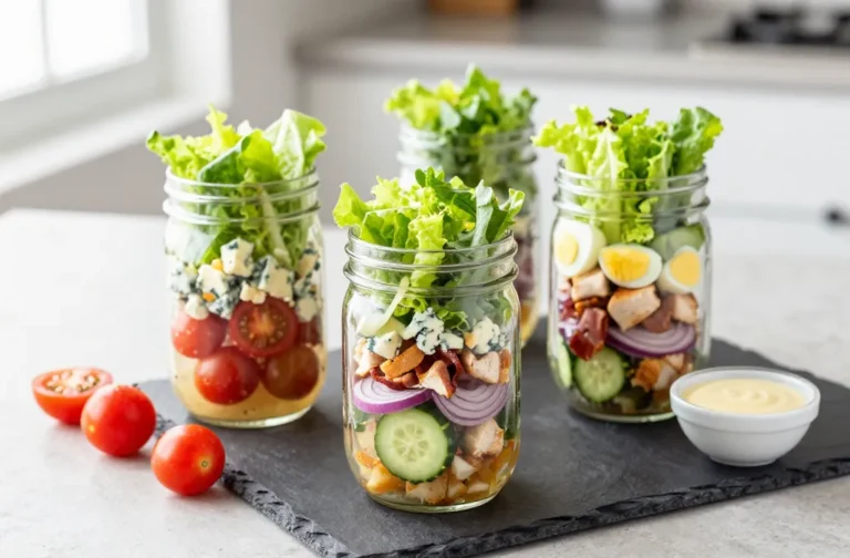 Craveable 11 Low Carb Mason Jar Salad Recipes for on-the-Go Lunches