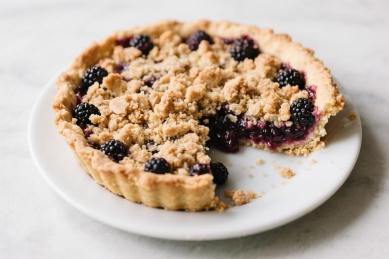 Healthy Blackberry Crumble Pie – A Light, Juicy, and Comforting Dessert