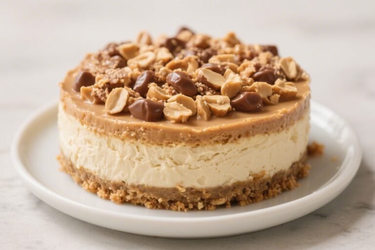 Keto Peanut Butter Overload Cheesecake – Rich, Creamy, and Low-Carb