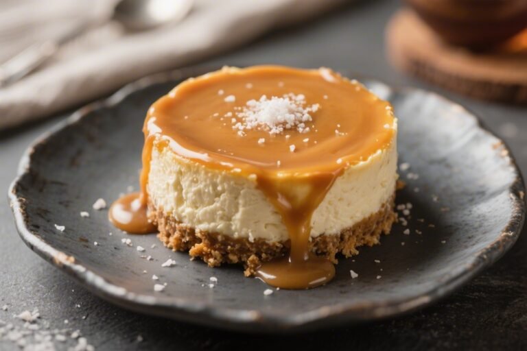 Keto Salted Caramel Cheesecake – Creamy, Low-Carb Indulgence