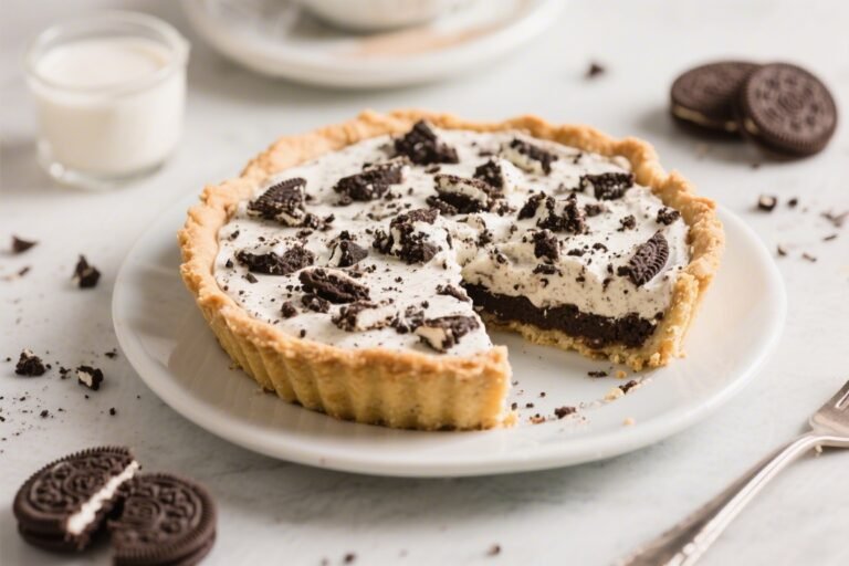 Healthy Cookies & Cream Protein Pie – A Light, High-Protein Dessert
