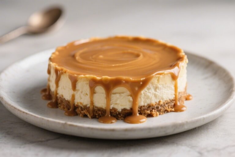 Keto Caramel Drip Cheesecake – A Luxurious Low-Carb Dessert