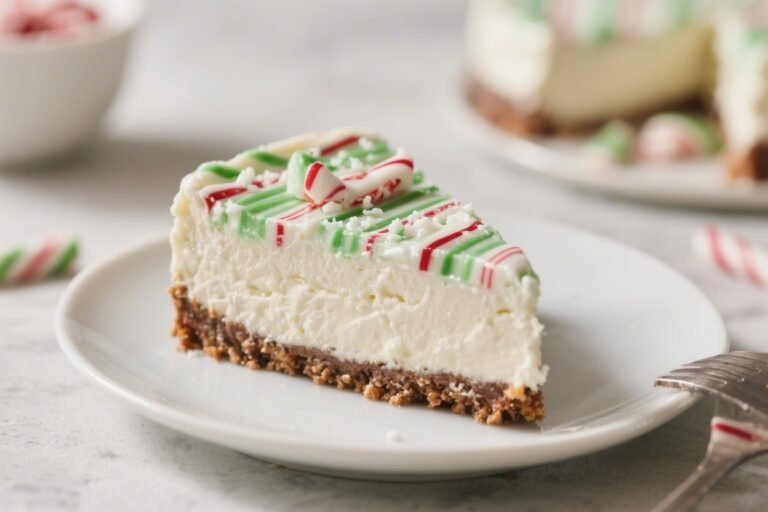 Keto Peppermint Cheesecake – Creamy, Festive, and Low-Carb