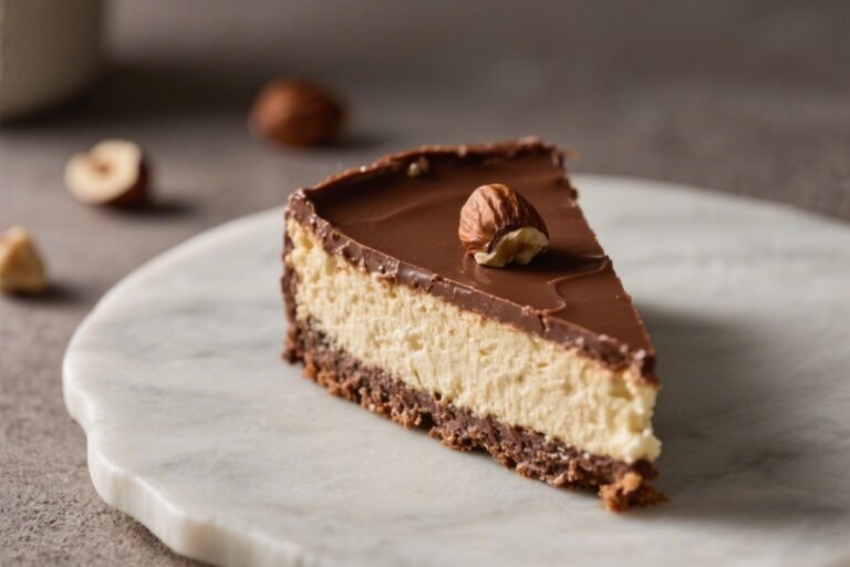 Keto Chocolate Hazelnut Cheesecake – Rich, Creamy, and Low-Carb
