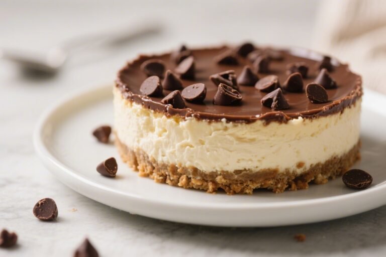 Keto Chocolate Chip Cheesecake – Rich, Creamy, and Low-Carb