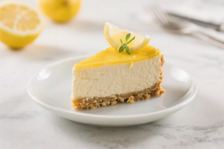 Keto Lemon Cheesecake – Bright, Creamy, and Low-Carb