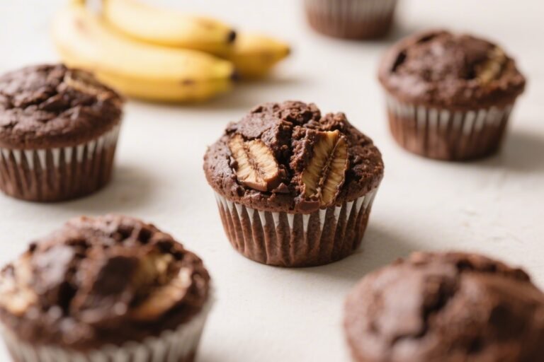 Chocolate Banana Protein Muffins – Easy, Moist, and Satisfying
