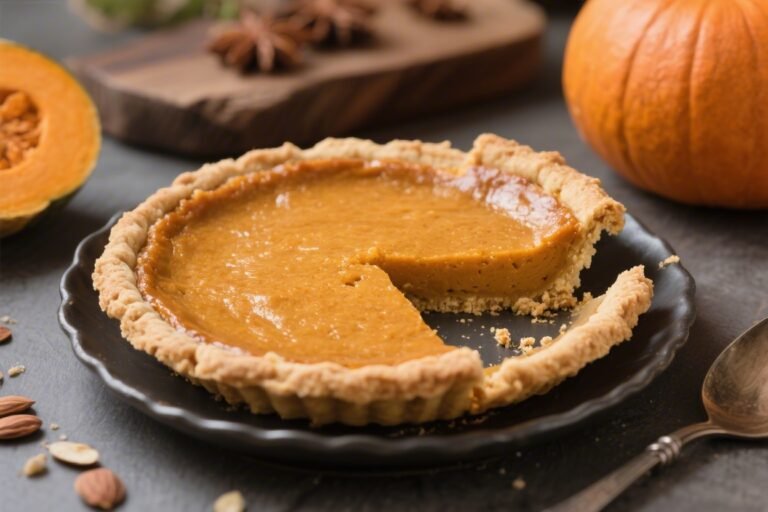 Keto Pumpkin Pie (Almond Flour Crust) – Cozy, Low-Carb Comfort