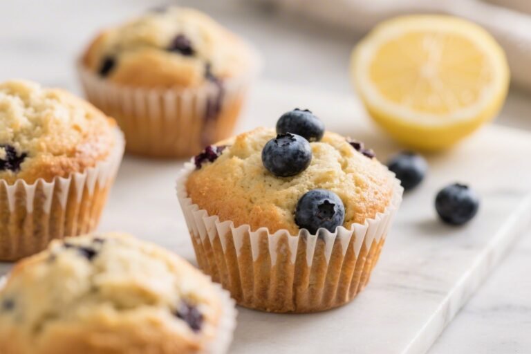 Lemon Blueberry Protein Muffins – Bright, Juicy, and Satisfying
