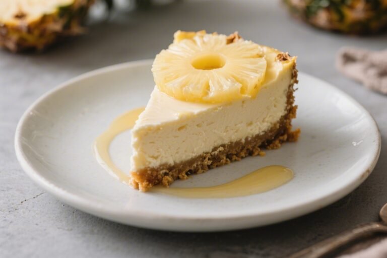 Keto Pineapple Cheesecake (Low-Carb Version) – Creamy, Bright, and Simple