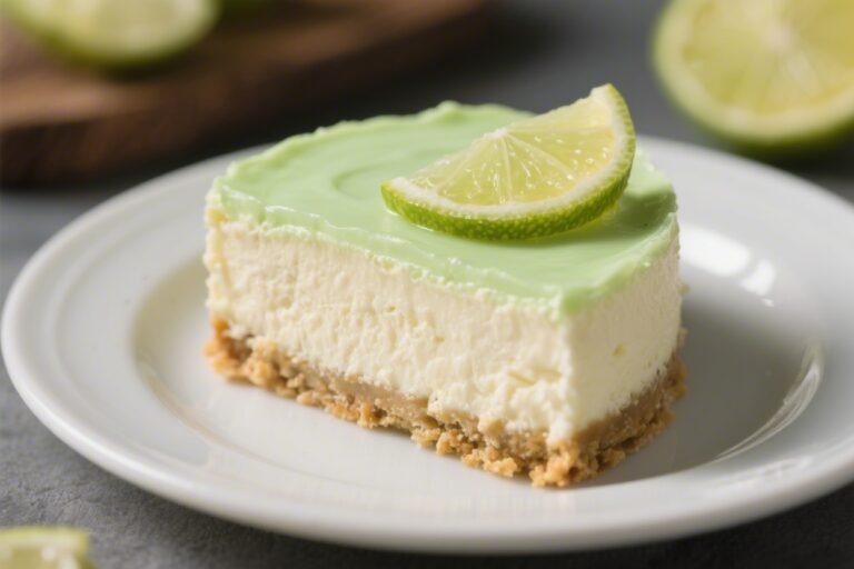 Keto Key Lime Cheesecake – Bright, Creamy, and Low-Carb