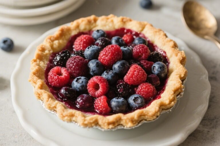 Low-Carb Mixed Berry Pie – A Light, Juicy Dessert You’ll Love