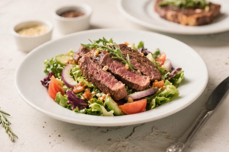 Million Dollar Mediterranean Steak Salad – Bold, Fresh, and Luxurious