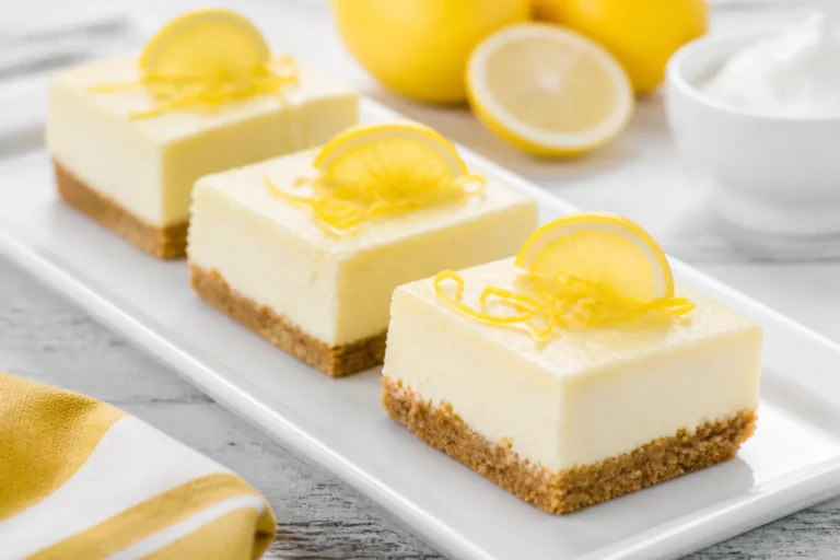 Low Carb Lemon Cheesecake Bars – Bright, Creamy, And Simple