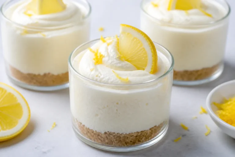 Keto Lemon Mousse Cups – Bright, Creamy, and Low-Carb