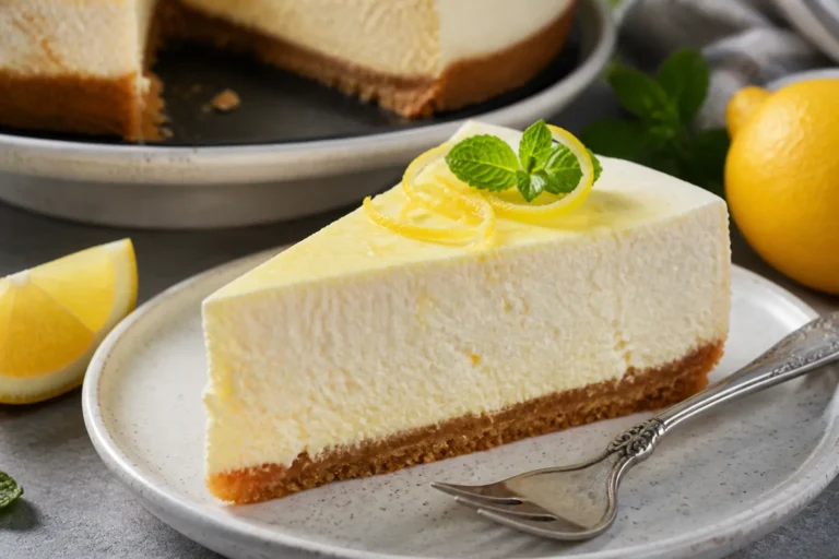 Creamy Lemon Cottage Cheese Cheesecake – Bright, Light, and Luscious