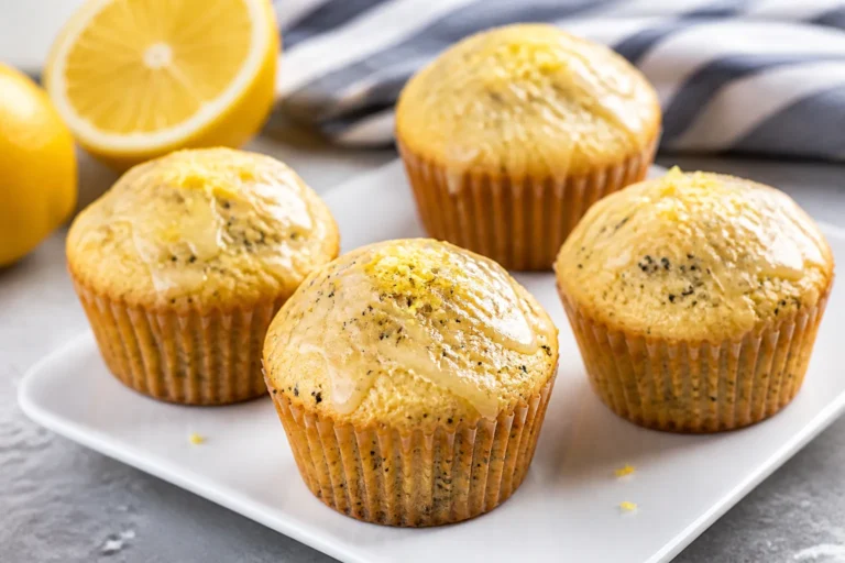 Low Carb Lemon Poppy Seed Muffins – Bright, Zesty, and Satisfying