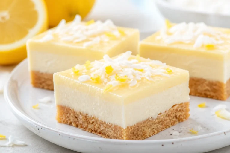 Low Carb Lemon Coconut Cream Bars – Bright, Creamy, And Satisfyingly Light