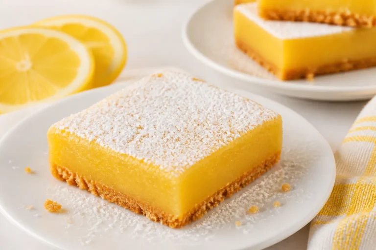 5-Ingredient Keto Lemon Bars – Bright, Zesty, and Low-Carb