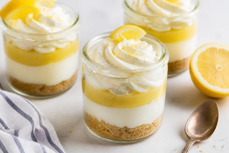 Low Carb Lemon Cream Pie Jars – Bright, Creamy, and Easy to Make