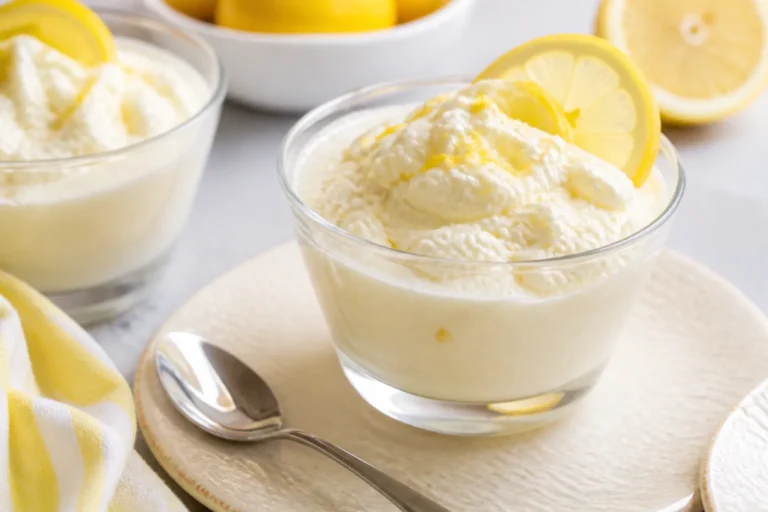 Low Carb Lemon Whipped Cottage Cheese Dessert – Bright, Creamy, and Satisfying
