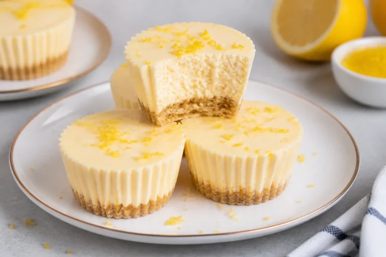 Low Carb Lemon Cream Fat Bomb Cheesecake – Bright, Creamy, and Satisfying
