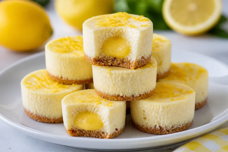 Low Carb Lemon Curd Stuffed Cheesecake Bites – Bright, Creamy, and Easy