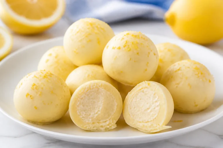 Low Carb Lemon Cream Pie Fat Bombs – Bright, Zesty Bites for Easy Snacking
