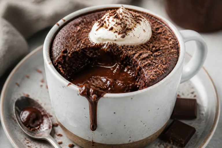 Low Carb Chocolate Lava Mug Cake – Quick, Gooey, and Satisfying