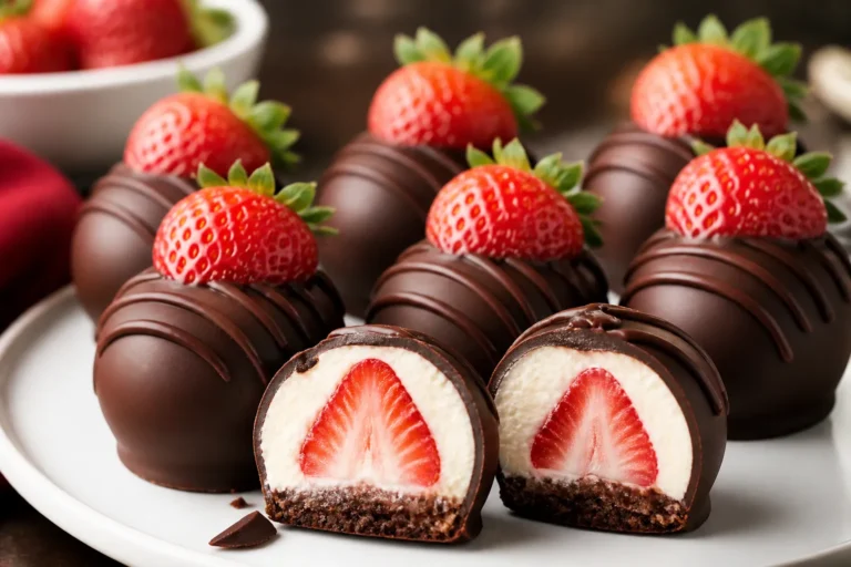 Low Carb Chocolate Covered Strawberry Cheesecake Bites – A Sweet, Satisfying Treat