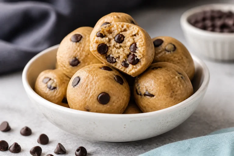 Low Carb Chocolate Chip Cookie Dough Bites – A Quick, No-Bake Treat