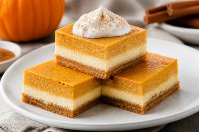 Low Carb Pumpkin Cheesecake Bars – Creamy, Spiced, and Satisfying