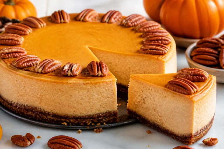 Low Carb Pumpkin Pecan Cheesecake – Cozy Flavor With Less Sugar