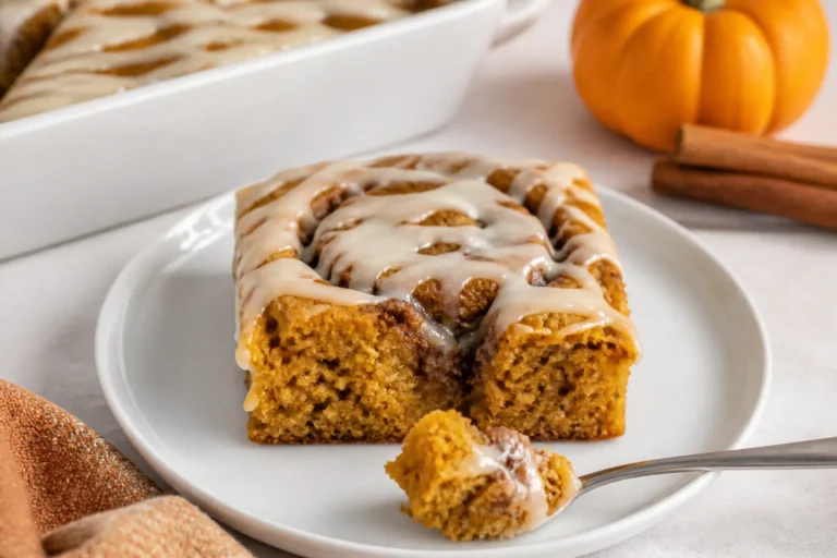 Low Carb Pumpkin Cinnamon Roll Cake – Soft, Swirled, and Cozy