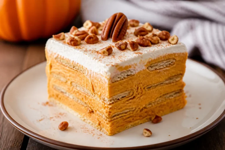 Low Carb Pumpkin Icebox Cake – A Cozy, No-Bake Fall Dessert