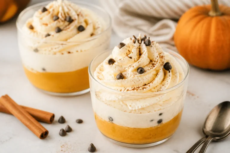 Low Carb Pumpkin Cannoli Cream Cups – Cozy, Creamy, and Light