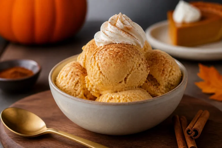Keto Pumpkin Pie Ice Cream – Creamy, Spiced, and Low-Carb