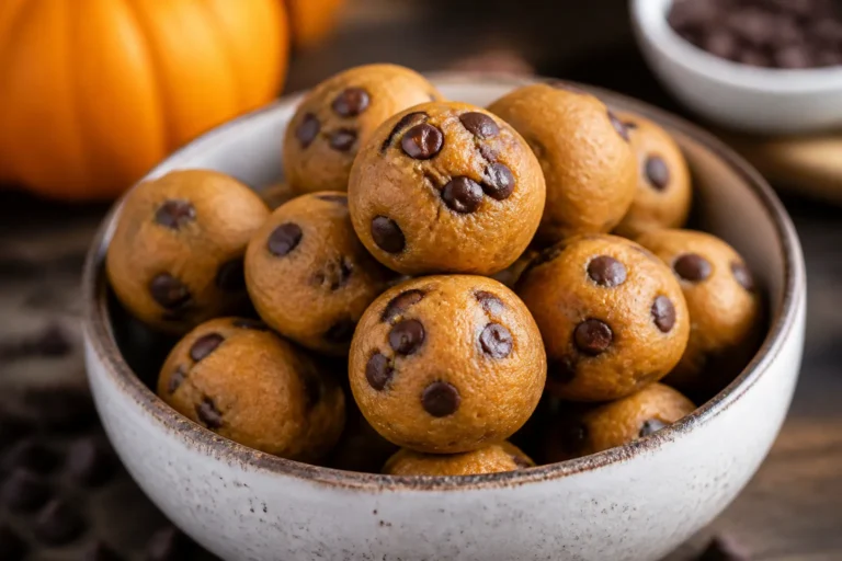 Low Carb Pumpkin Cookie Dough Bites – A Cozy, No-Bake Treat