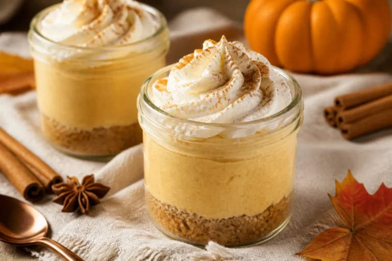 Low Carb Pumpkin Pie Cheesecake Jars – Creamy, Cozy, and Easy
