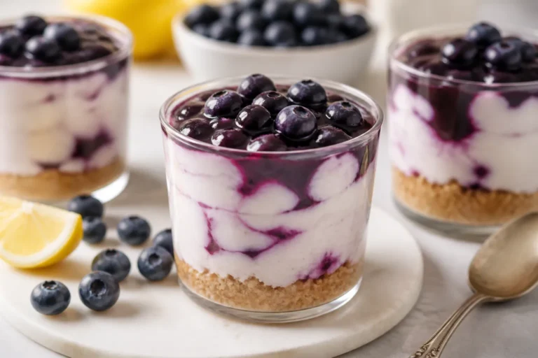 High Protein Blueberry Cheesecake Cups – Creamy, Fresh, and Easy