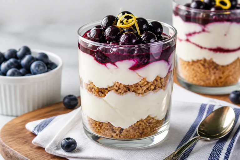 Low Carb Blueberry Cheesecake Parfaits – A Light, Creamy Treat With Real Fruit